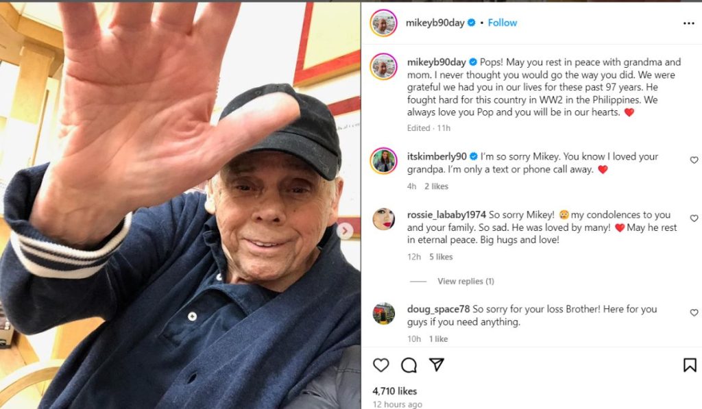 Mike Berk Grandpa Death