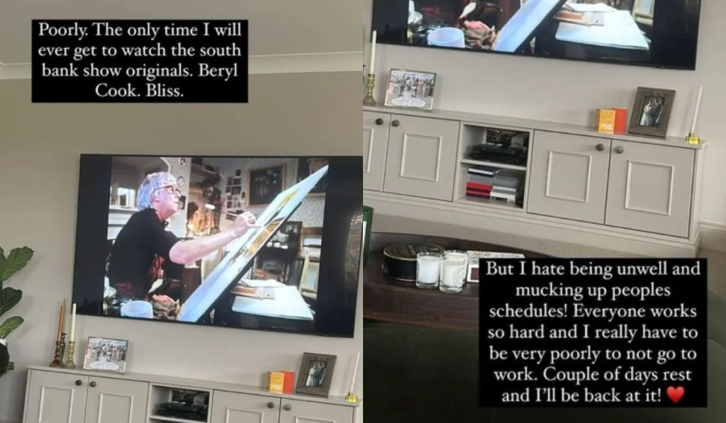 Natalie's Instagram Story EastEnders