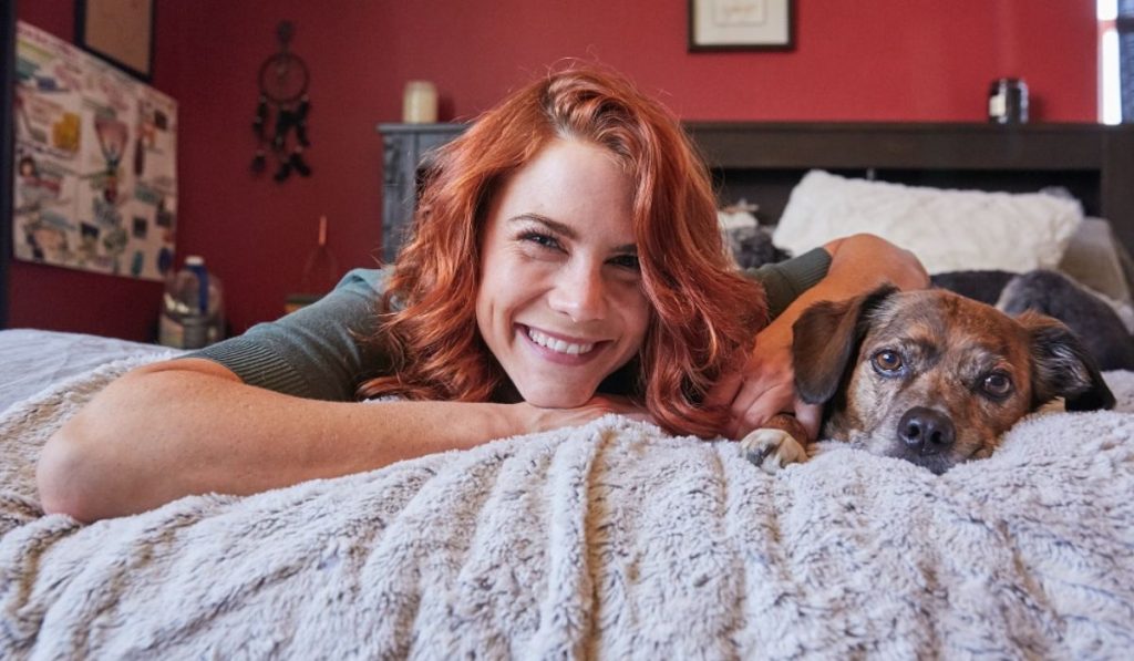 The Young and the Restless-Courtney Hope and her Dog