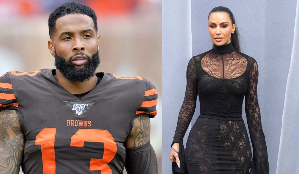Kim Kardashian and Odell Beckham Jr.