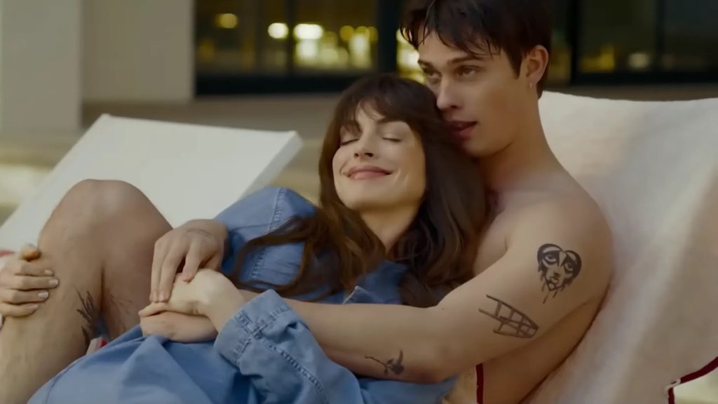 Nicholas Galitzine and Anne Hathaway