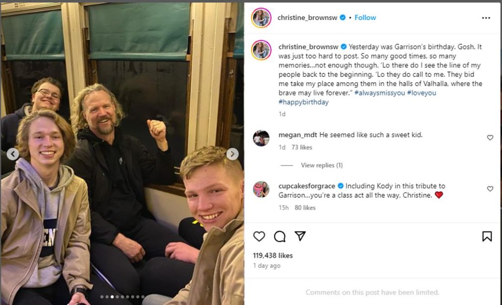 SISTER WIVES KODY GARRISON GABE AND DAYTON