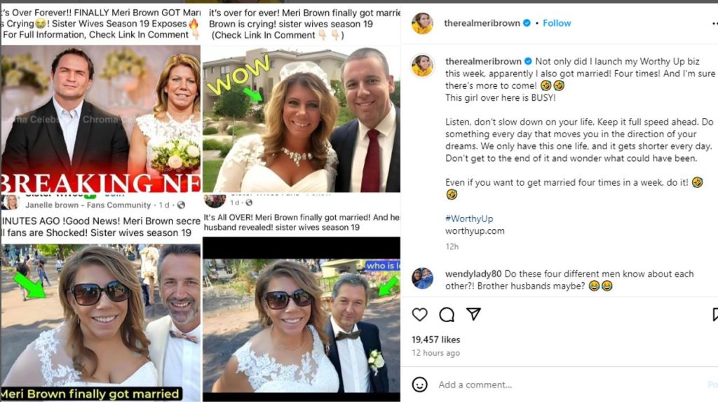 SISTER WIVES MERI BROWN WEDDING 