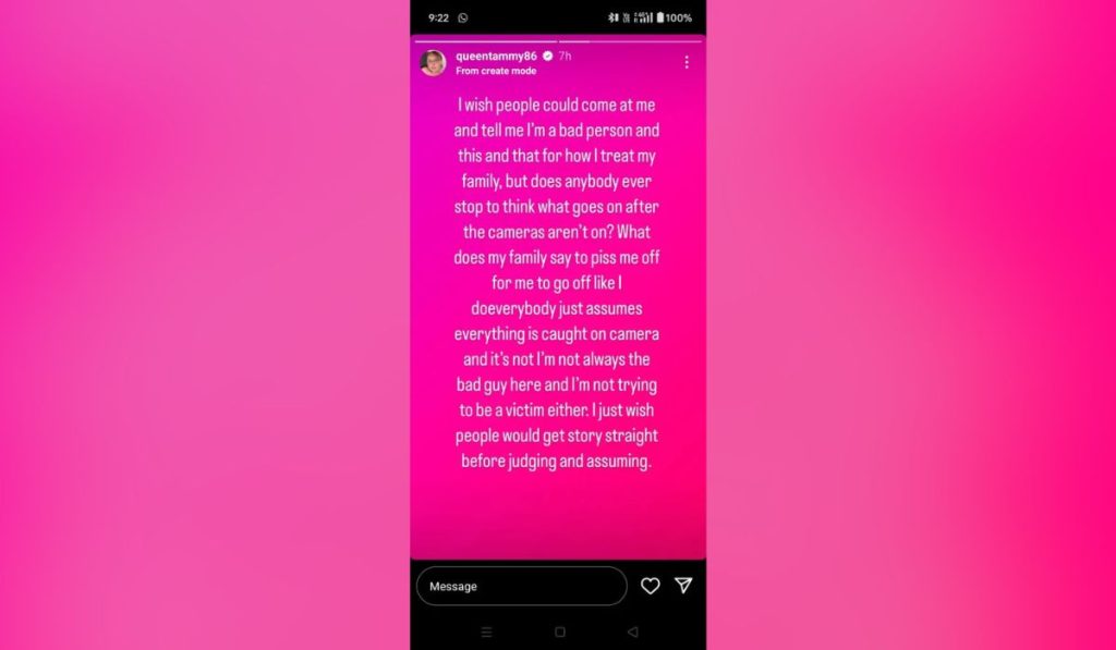 1000 Lb Sisters - Tammy Slaton Instagram