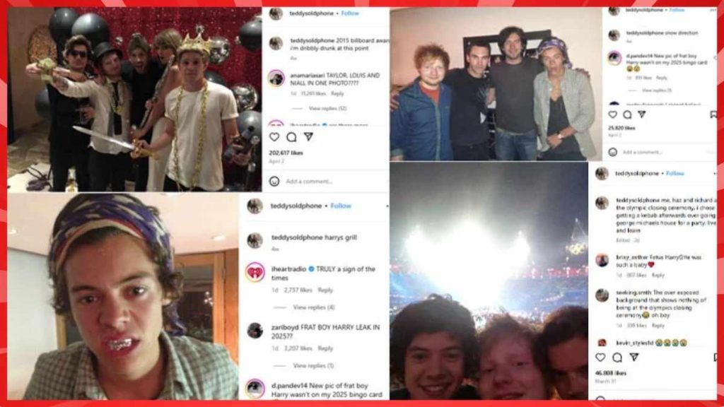 Ed Sheeran Sends 1D Fans into a Frenzy with Unseen Photos of Harry, Niall, and Louis